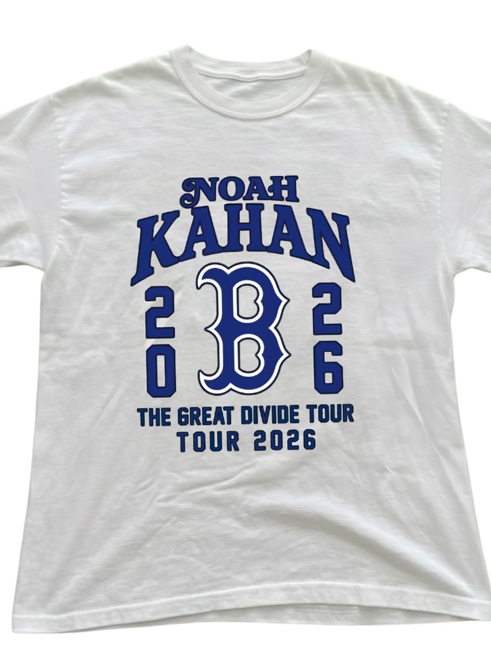 Noah Kahan 'The Great Divide Tour 2026' White Tee